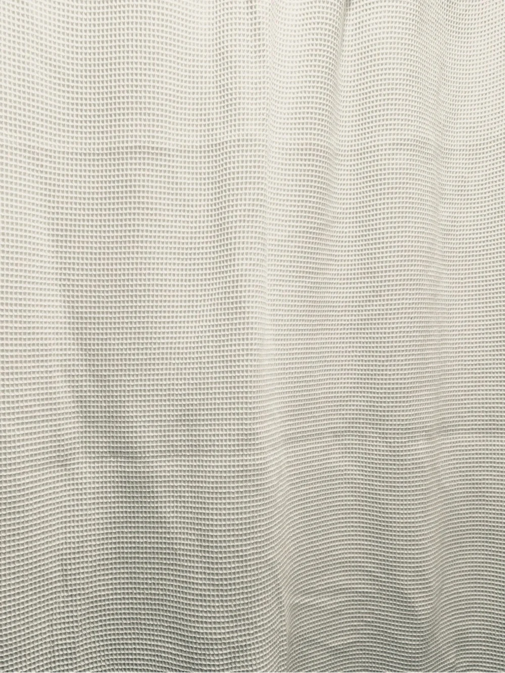 Pottery Barn waffle weave white Turkish cotton shower curtain NWOT